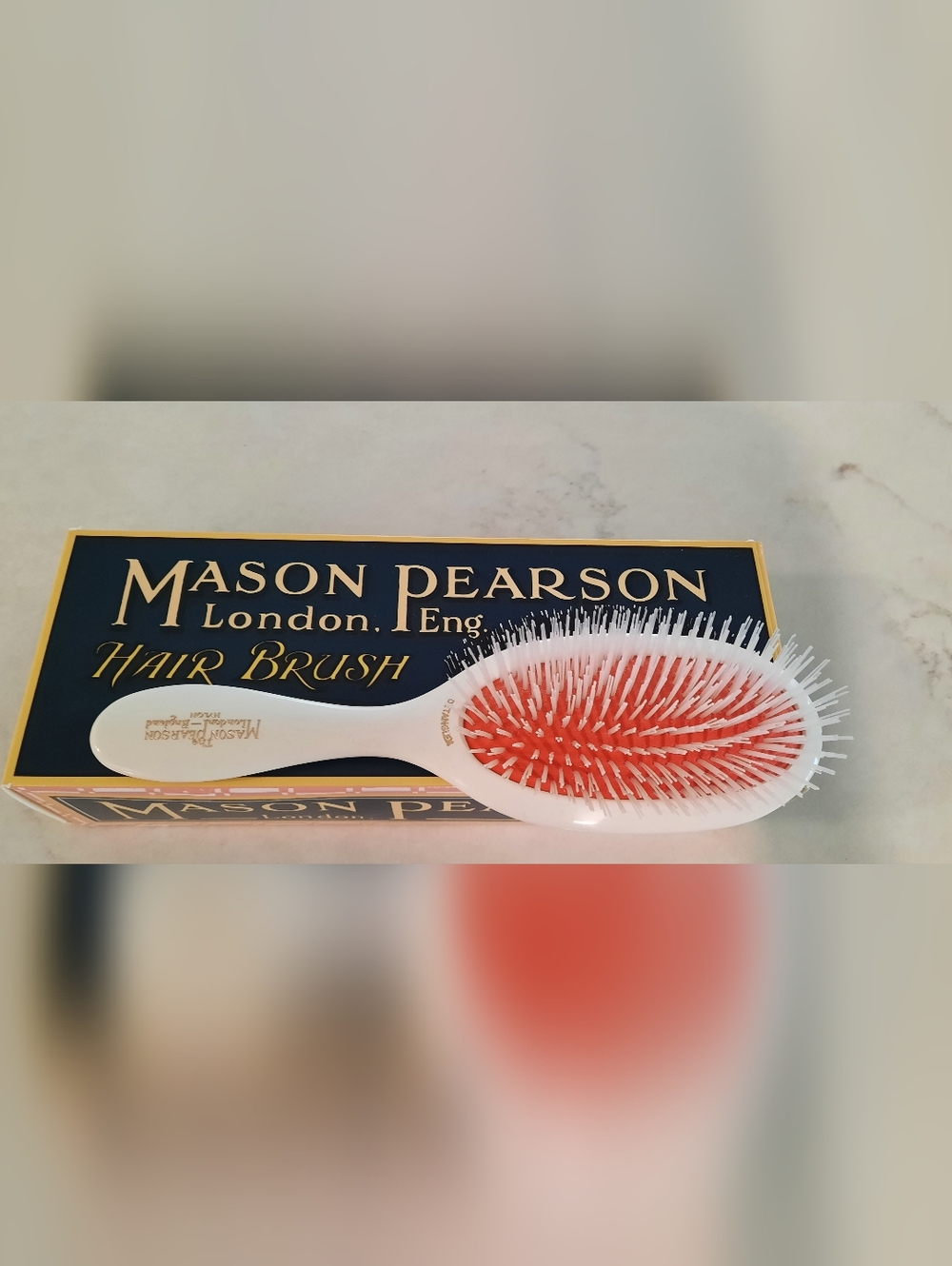 Mason Pearson Style Detangling Hair Brush - White New/ Unused